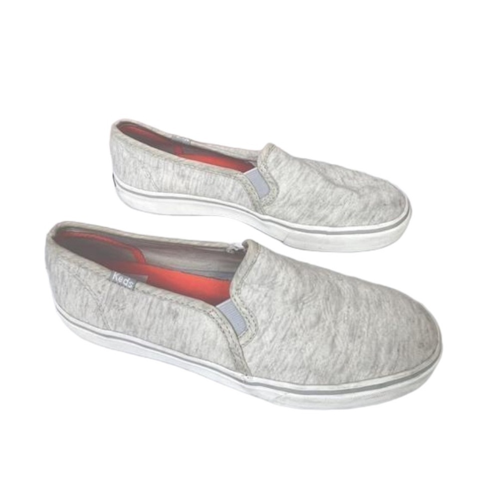 Keds Size 7.5 Double Decker Women's Gray Slip On Sneakers